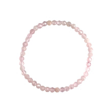 Load image into Gallery viewer, Rose Quartz Faceted Bead Bracelet
