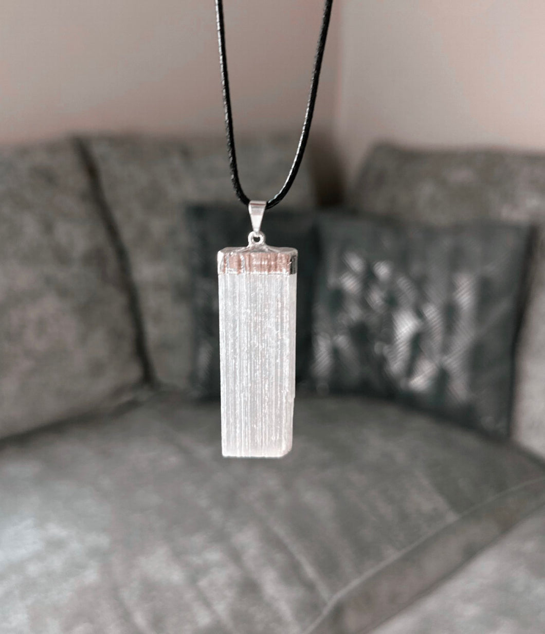 Selenite Wand Necklace