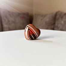 Load image into Gallery viewer, Striped Carnelian Heart (3cm)
