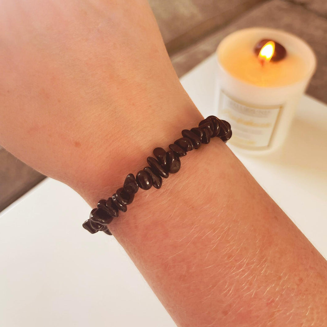 Black Tourmaline Crystal Chip Bracelet COMING SOON