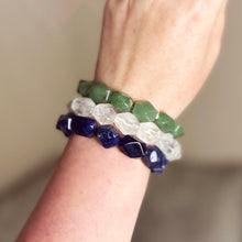 Load image into Gallery viewer, Chunky Carved Green Aventurine Bracelet
