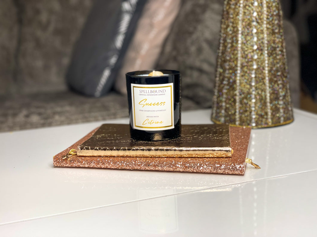 'Success' 30cl Luxury Crystal Intention Candle