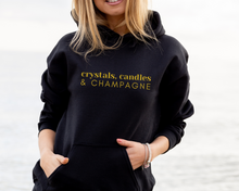 Load image into Gallery viewer, Crystals, Candles &amp; Champagne Hoodie
