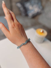 Load image into Gallery viewer, Light Blue Apatite Crystal Chip Bracelet
