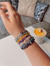 Load image into Gallery viewer, Amethyst Crystal Chip Bracelet
