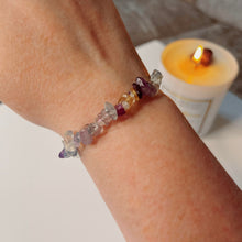 Load image into Gallery viewer, Fluorite Crystal Chip Bracelet
