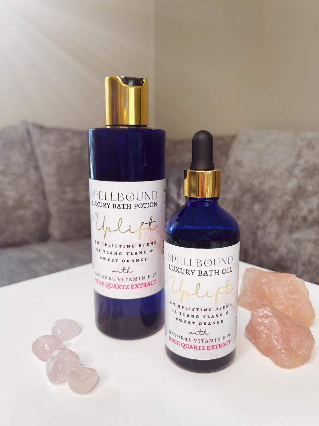 Uplift Duo of Bath Potion and Bath Oil