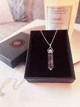 Load image into Gallery viewer, Clear Quartz Double Pointed Sterling Silver Pendant
