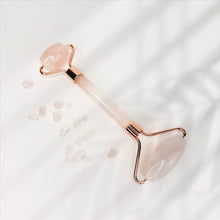 Load image into Gallery viewer, Rose Quartz Facial Roller - Spellbound SKIN
