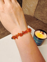 Load image into Gallery viewer, Carnelian Crystal Chip Bracelet
