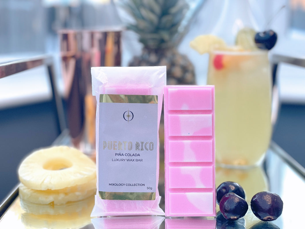 'Puerto Rico' - Pina Colada - Luxury Mixology Wax Melt Bar