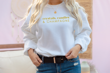 Load image into Gallery viewer, Crystals, Candles &amp; Champagne Crewneck Sweatshirt
