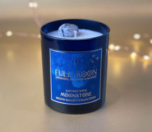 Load image into Gallery viewer, &#39;Full Moon&#39; Crystal Candle - The Moon Magic Collection
