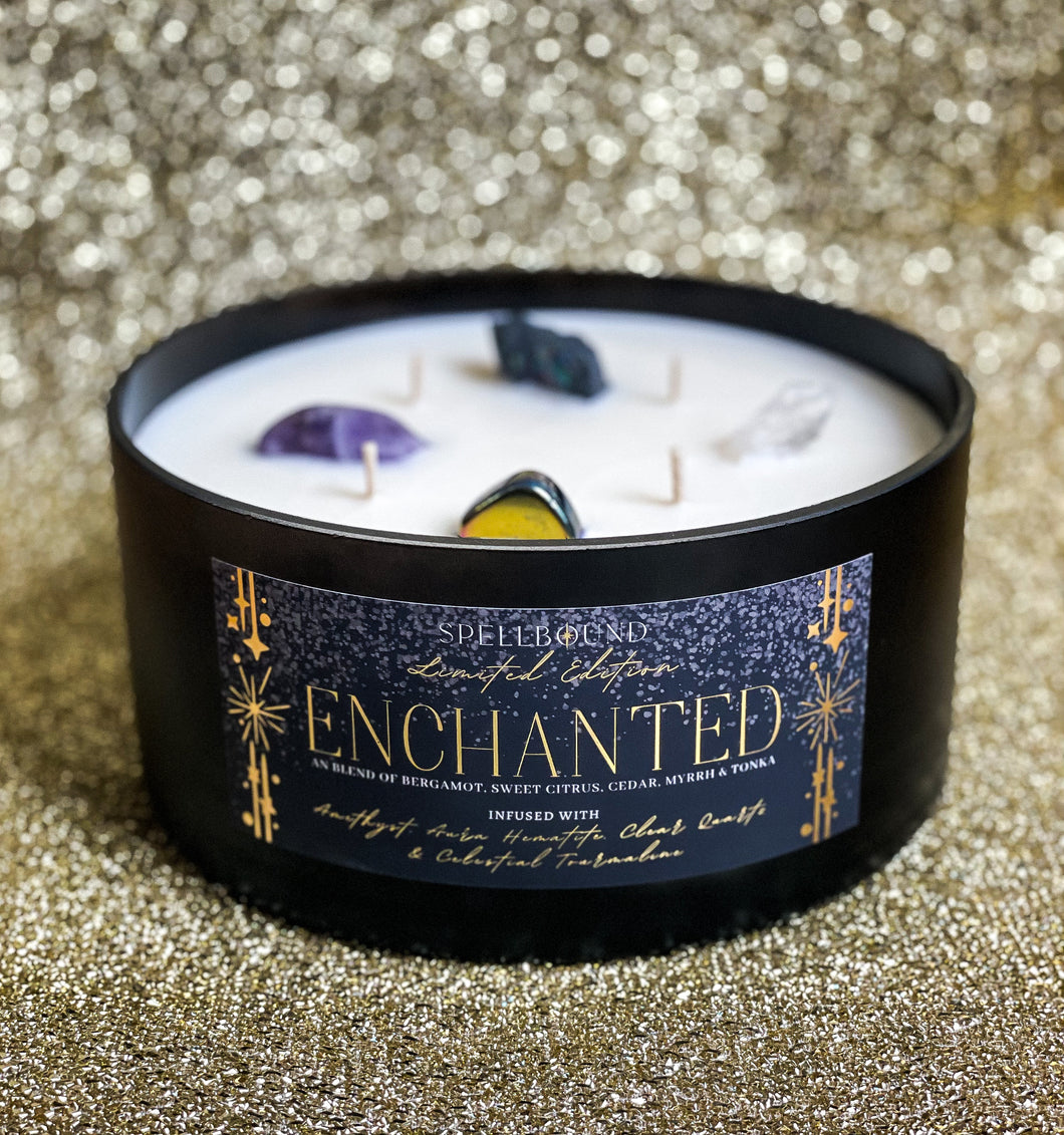 'Enchanted' Limited Edition 170cl Luxury Crystal Candle